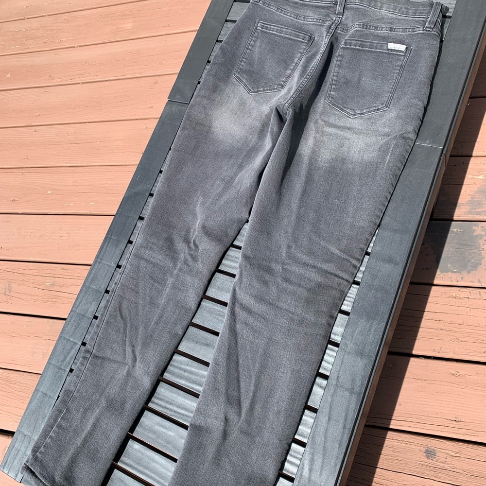 Eddie Bauer Fleece-Insulated Slim Jeans. Black, Size 8